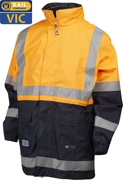 Master Workwear 7WJHT69 Jacket - 4 in 1 - Special Orange/Navy - S