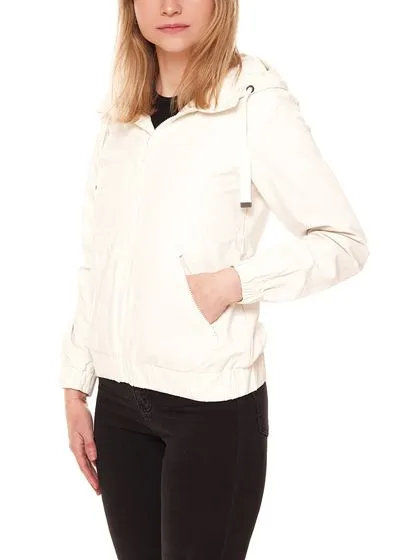 MAZINE Shelby Light Jacket nachhaltige und vegane Damen Übergangs-Jacke mit Kapuze 22131461 Wollweiß