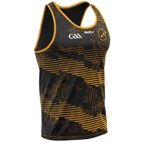 Mc Keever Wild Geese GAA Training Vest - Youth - Black/Amber