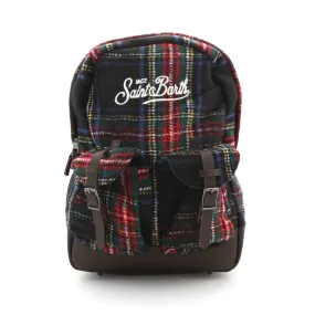 Mc2 Saint Barth Unisex Tartan Backpack 01