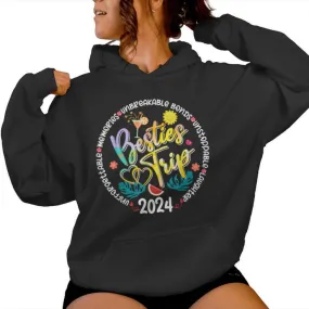 Memories Girls Trip Friends Vacation Besties Trip 2024 Women Hoodie