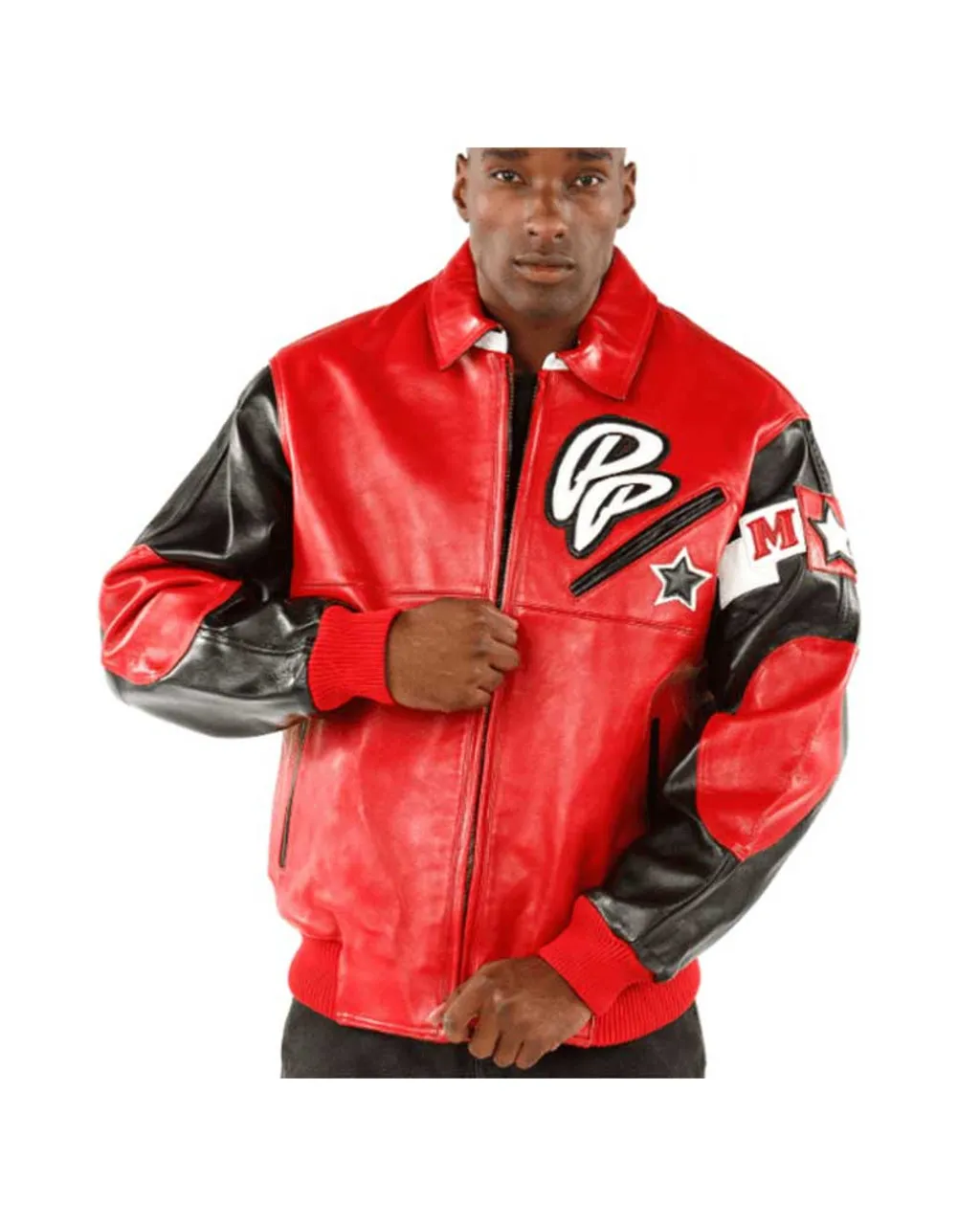 Men Pelle Pelle Soda Club Red Leather Jacket