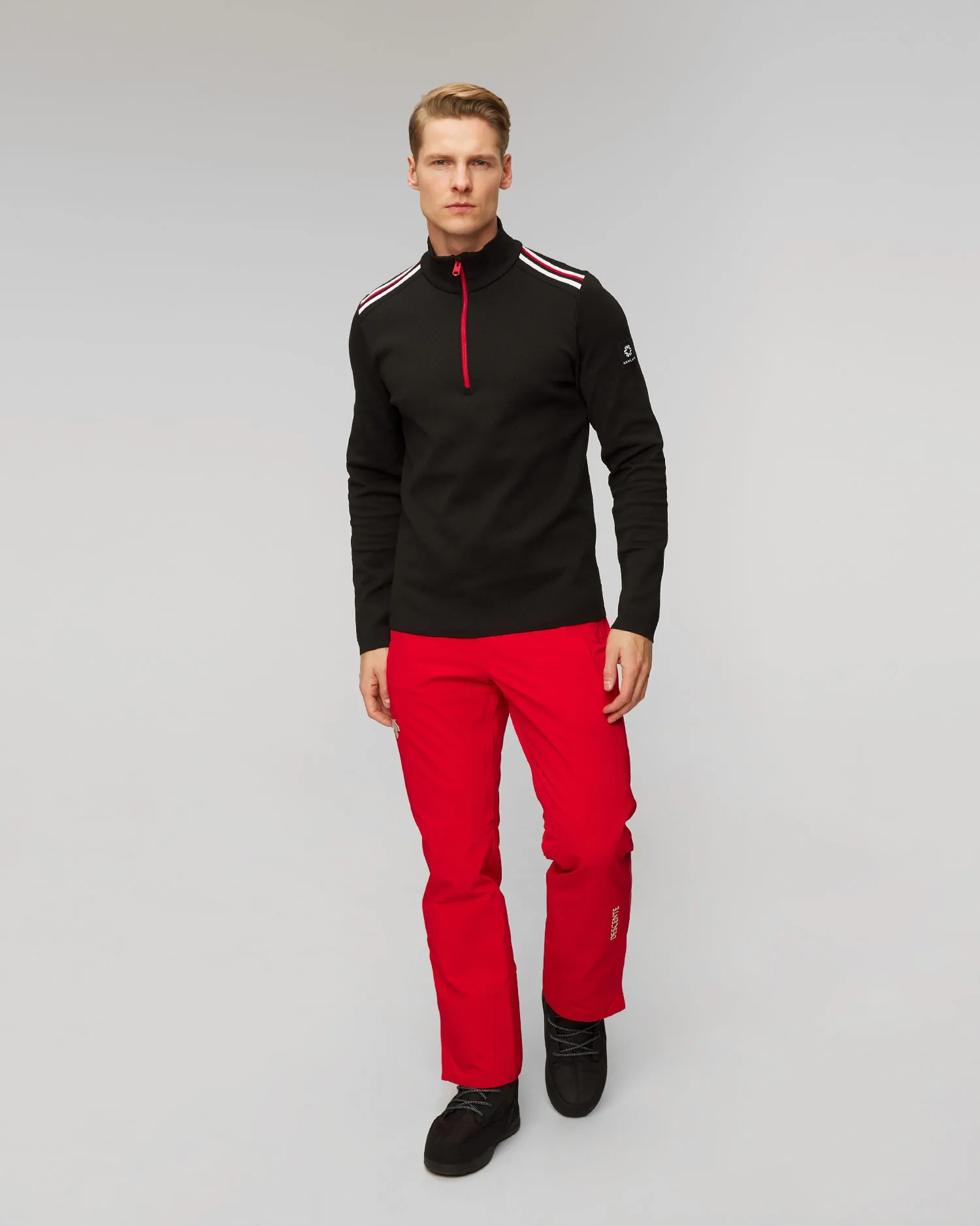 Men's black technical turtleneck Newland Heracles N33933-15