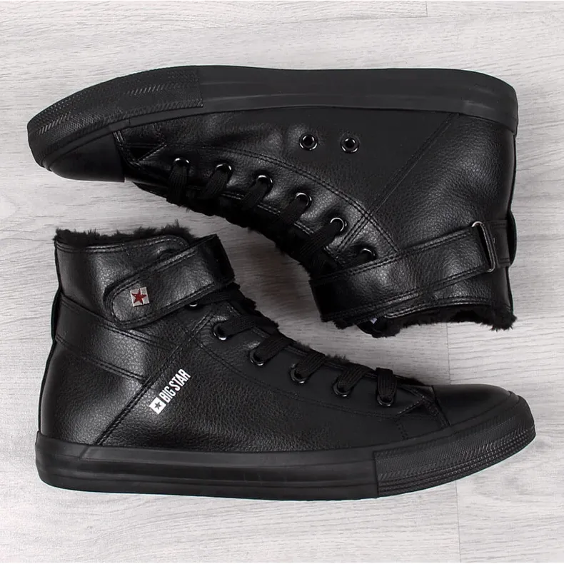 Men's insulated black sneakers Big Star Y174020F