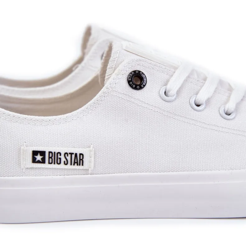 Men's Low Material Sneakers Big Star KK174006 White