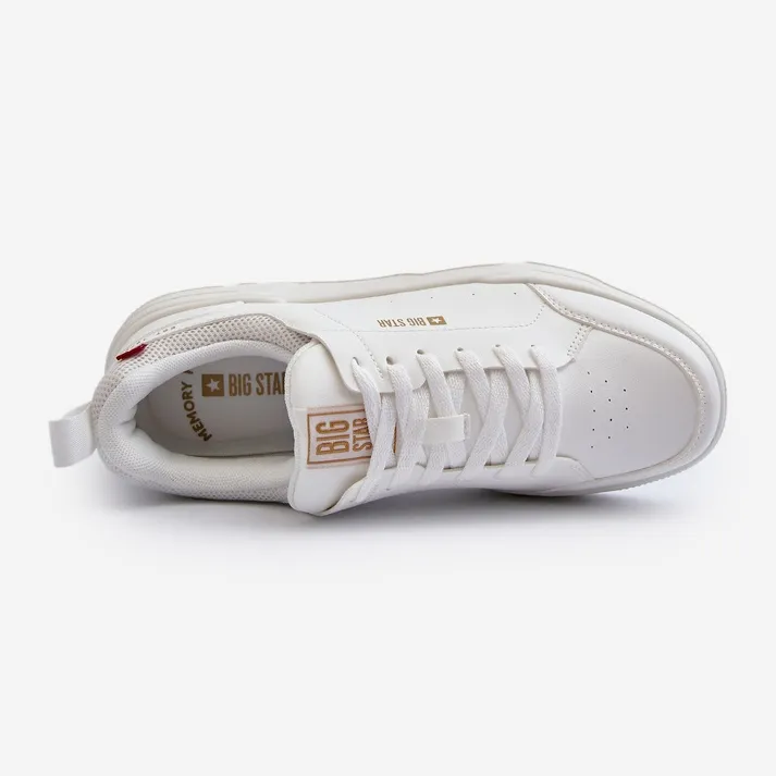 Men's Memory Foam System Big Star Sneakers NN174149 White