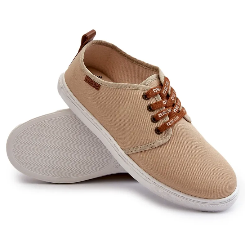 Men's Sneakers Big Star NN176001 Memory Foam System Beige
