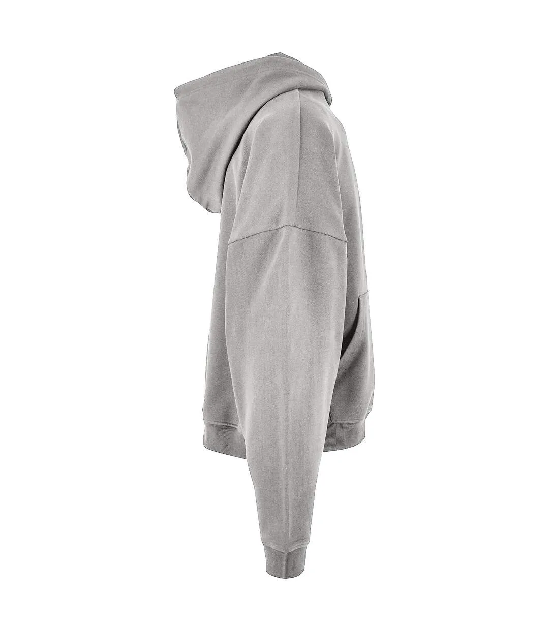 Mens 90s full zip hoodie heather grey Build Your Brand