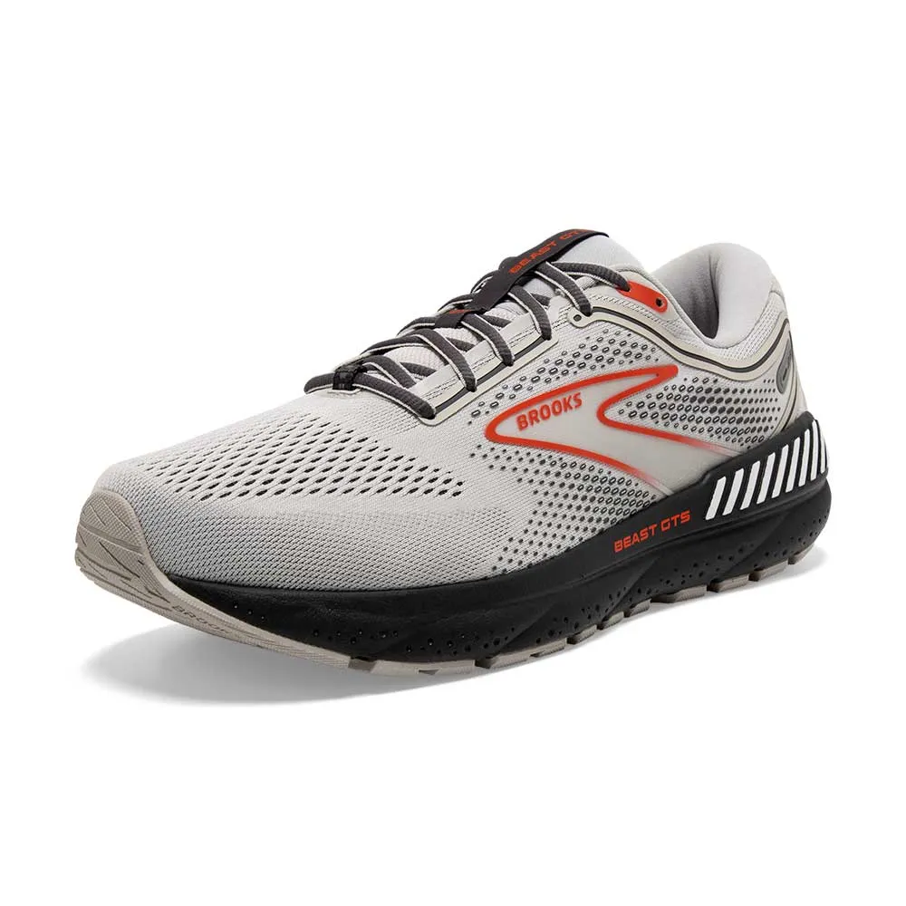 Men's Beast GTS 23 Running Shoe - Grey/Scarlet/Ebony - Regular (D)