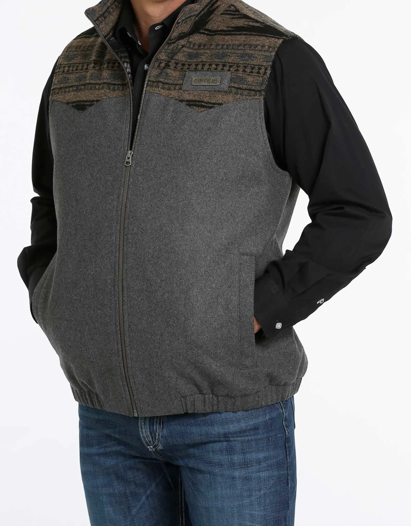 Mens Cinch Concealed Carry Wooly Fleece Vest