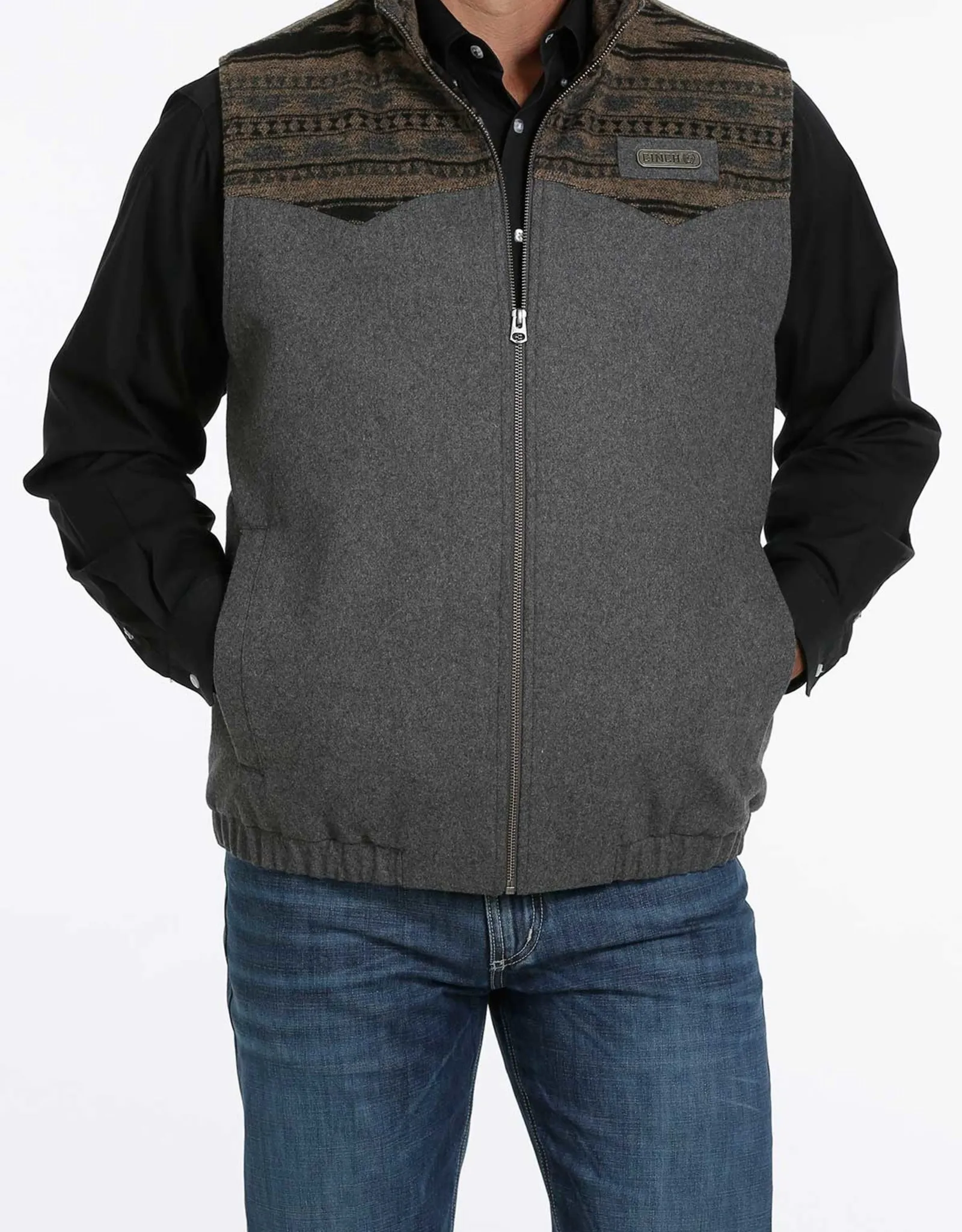 Mens Cinch Concealed Carry Wooly Fleece Vest