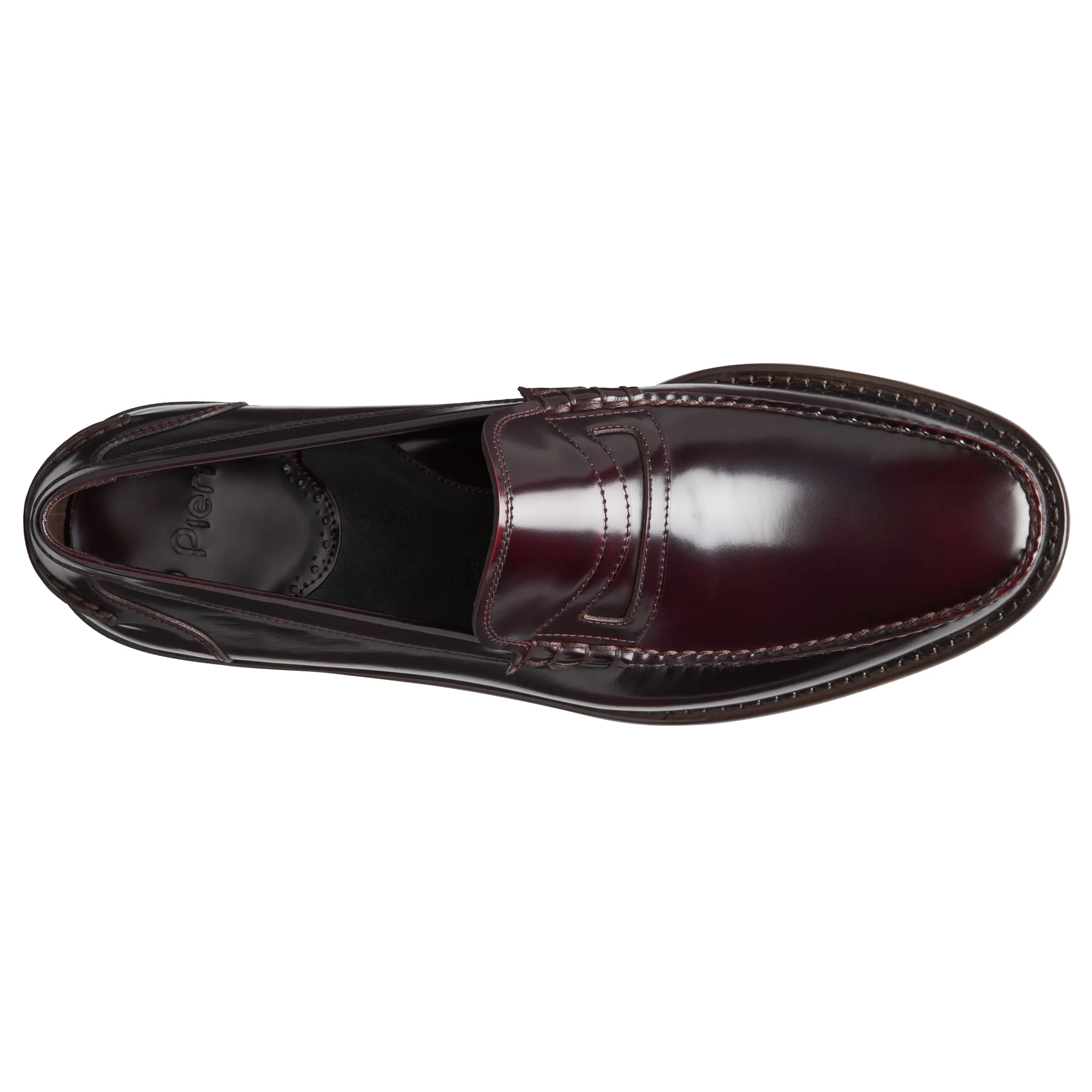 Men's Dressy Wine Oxblood Leather Loafers