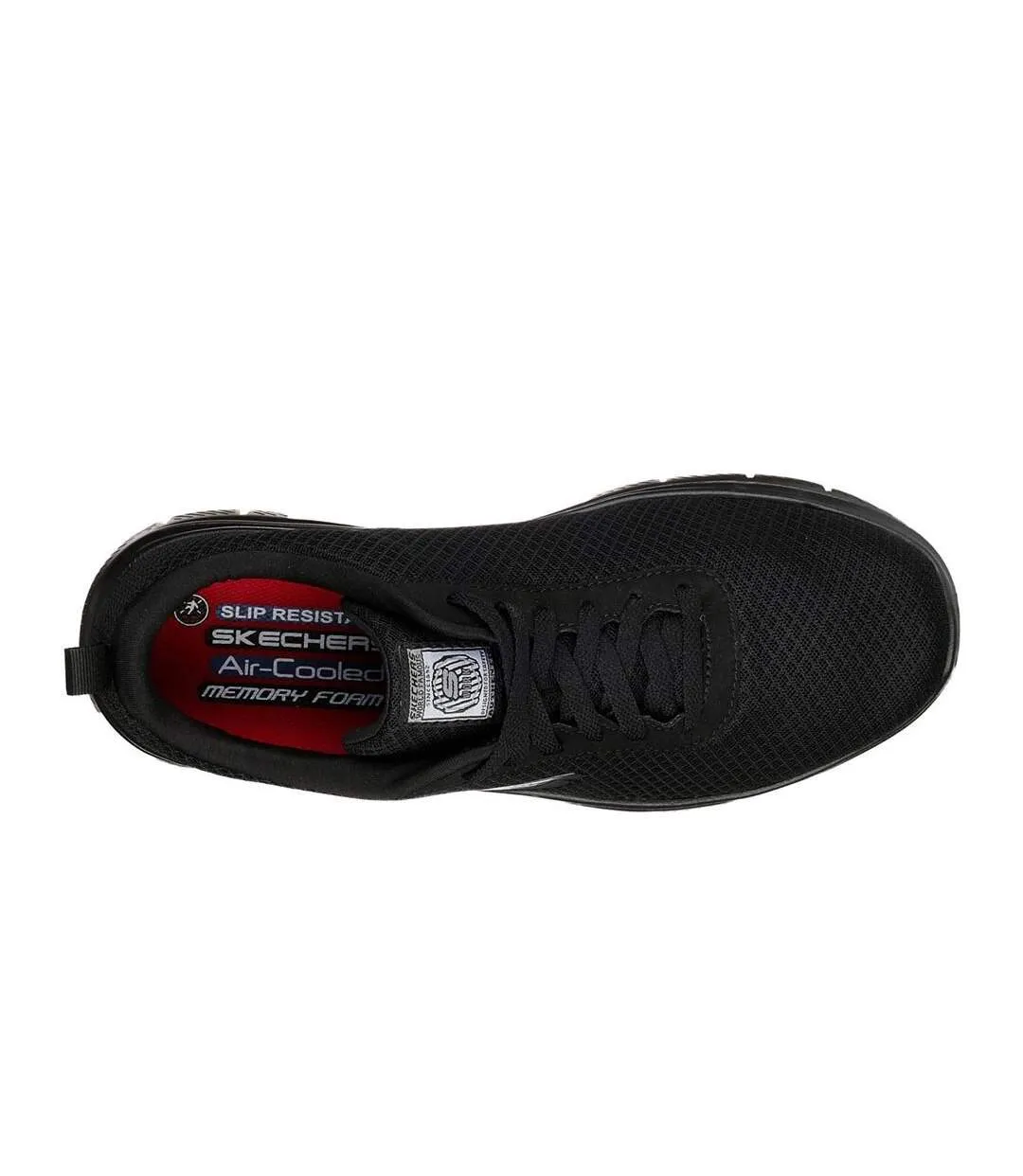 Mens flex advantage trainers black Skechers