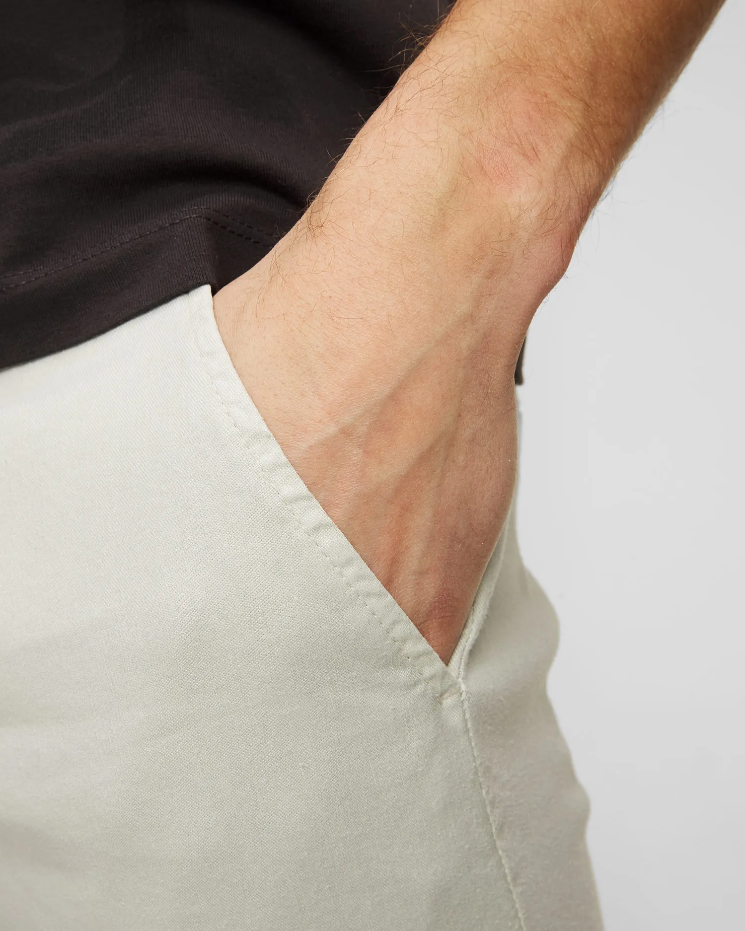 Men’s grey linen trousers Dondup UP235LS0004UBM5-904