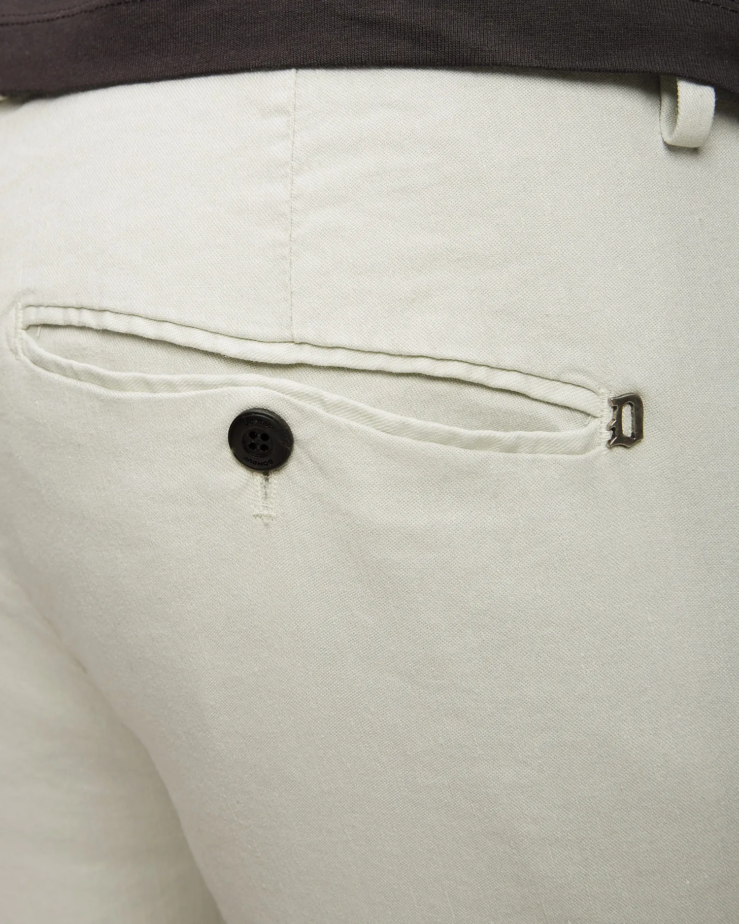 Men’s grey linen trousers Dondup UP235LS0004UBM5-904