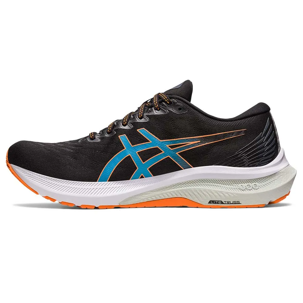 Men's GT-2000 11 Running Shoe- Black/Sun Peach- Regular (D)