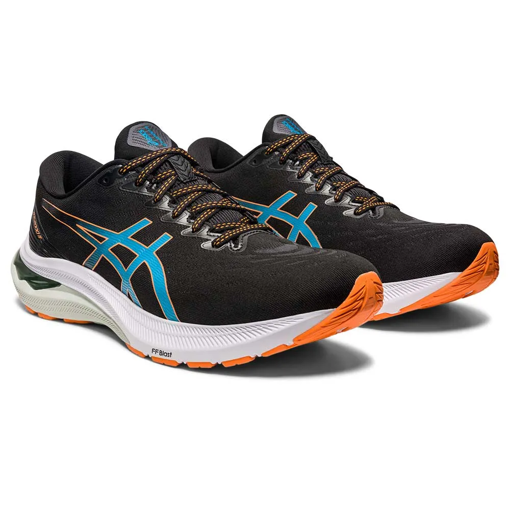 Men's GT-2000 11 Running Shoe- Black/Sun Peach- Regular (D)