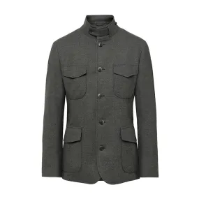 Men's Hackett, Safari Flannel Jacket in Green