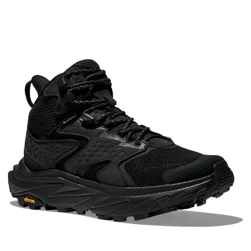 Men’s HOKA Waterproof Anacapa 2 Mid GTX – Black/Black (BBLC)