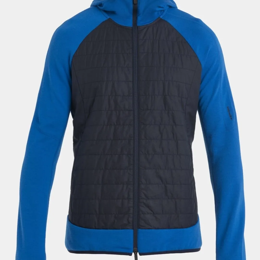 Mens Merino Quantum Hybrid Long Sleeve Zip Hoodie