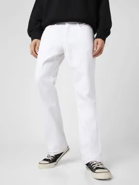 Men's White Washed Bootcut Jeans Stretchable