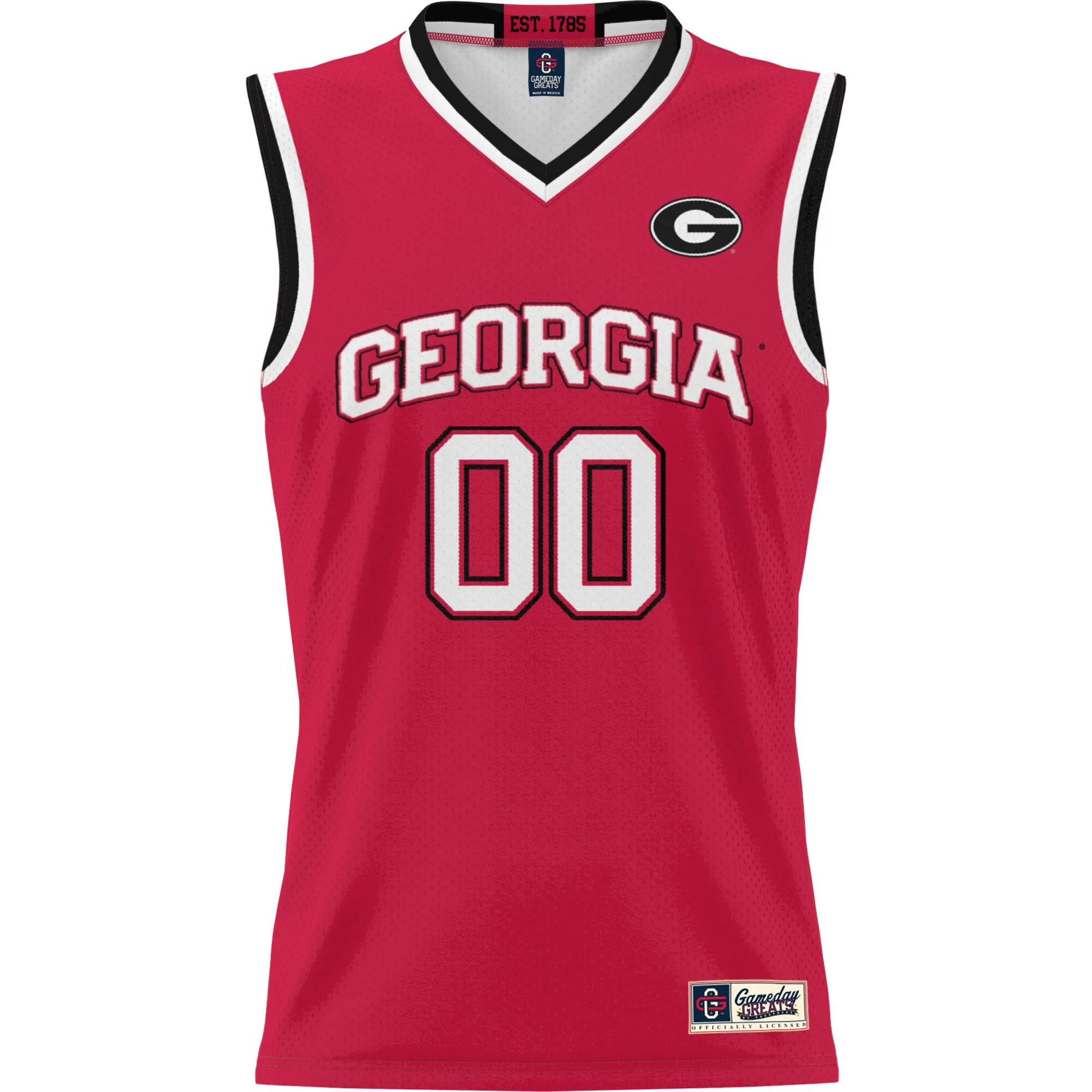 Men's GameDay Greats Red Georgia Bulldogs NIL Pick-A-Player Lightweight Basketball Jersey