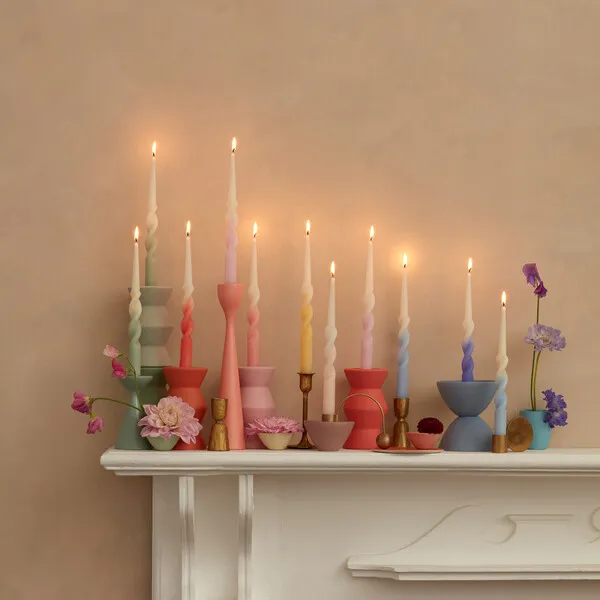 Meri Meri Rainbow Twisted Table Candles