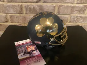 Michael Mayer Signed Notre Dame Blue Mini Helmet