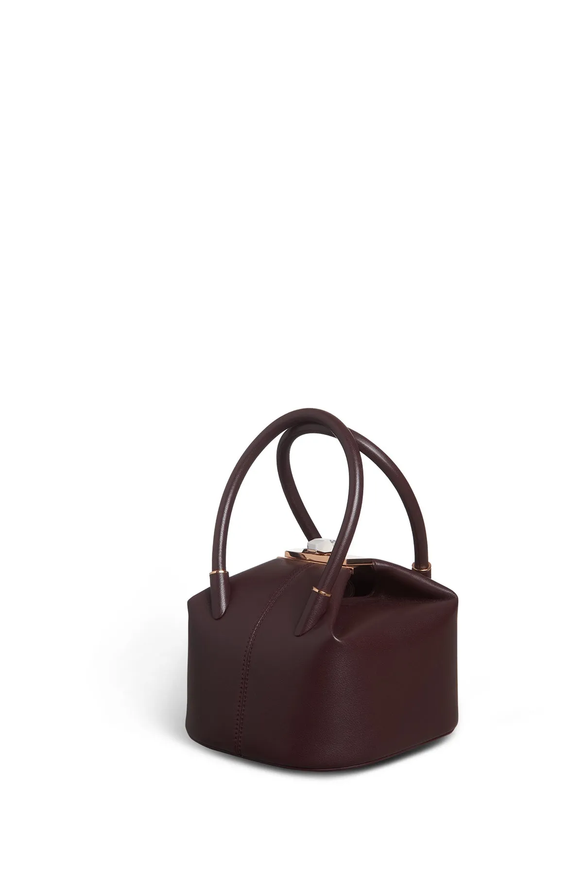 Mini Baez Bag in Bordeaux Nappa Leather