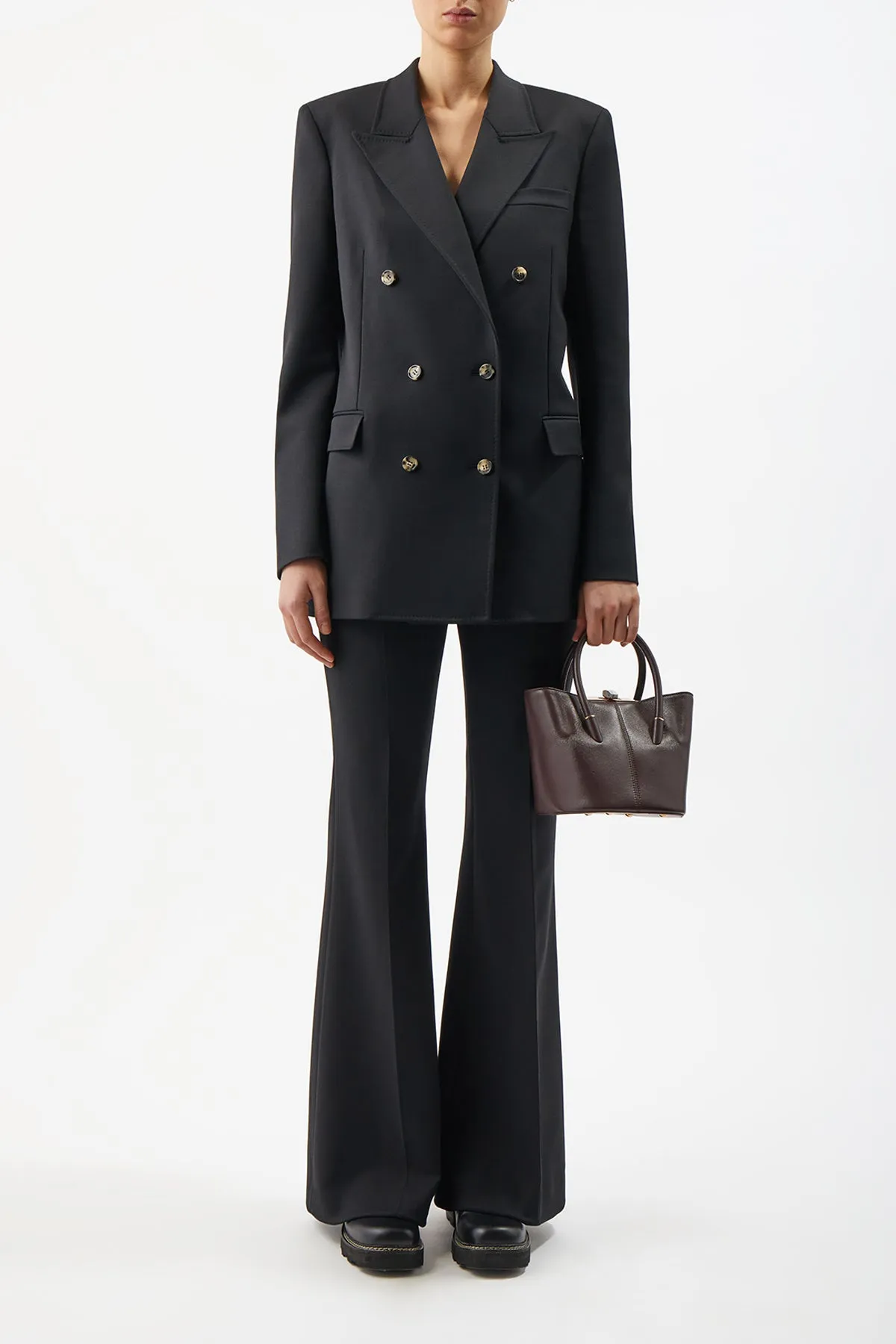 Mini Baez Bag in Bordeaux Nappa Leather