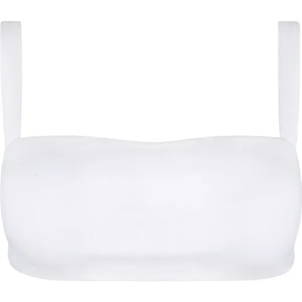 Minnow Women's White Bandeau Bikini Top