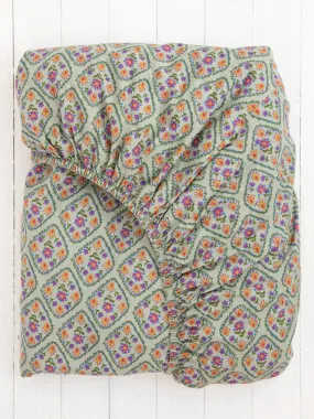 Mix & Match Soft Cotton Fitted Sheet - Grey Avery