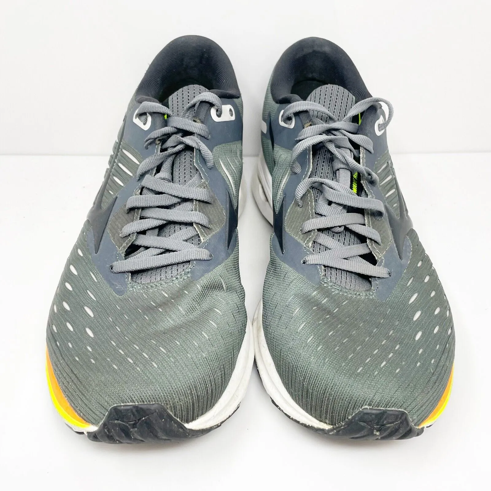 Mizuno Mens Wave Rider 24 411224 9795 Gray Running Shoes Sneakers Size 9