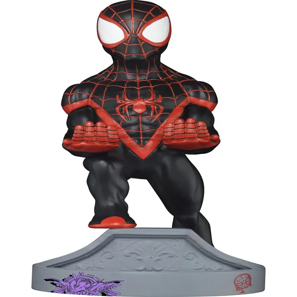 MJC International Exquisite Gaming Cable Guy Marvel Spiderverse: Miles Morales Spiderman Charging Controller and Device Holder