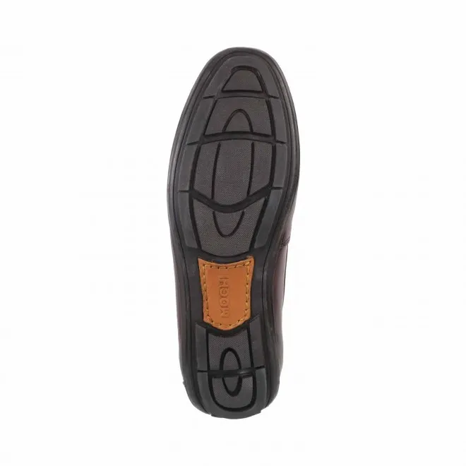 Mochi Men Maroon Casual Loafers