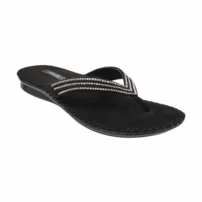 Mochi Women Black Casual Slippers