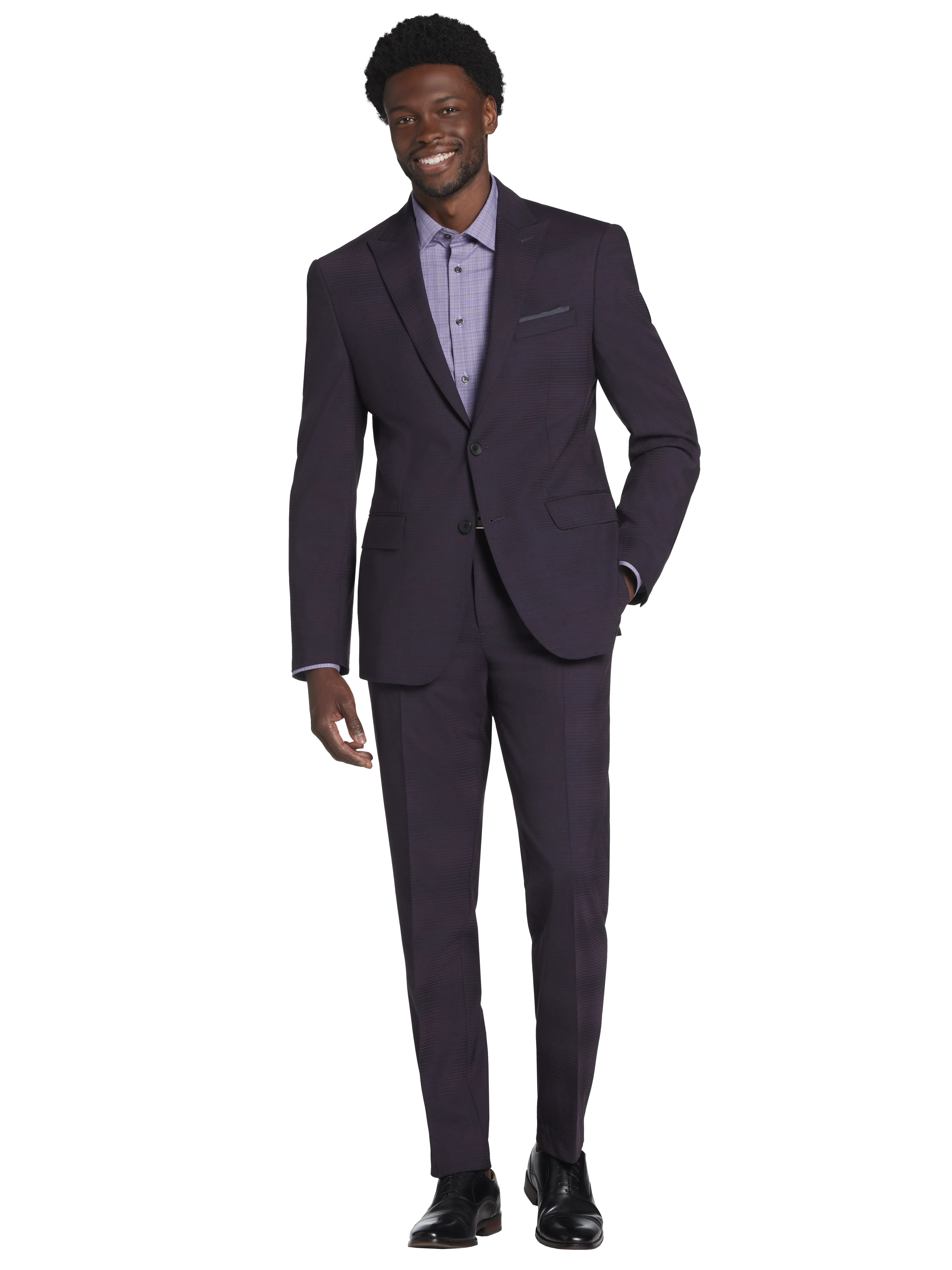 Modern Fit Check Suit Separates Jacket