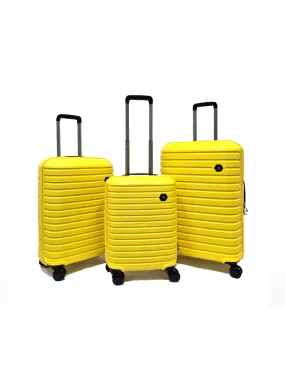 Modora Vanille Collection Yellow Suitcase Set Cabin/Medium/Large