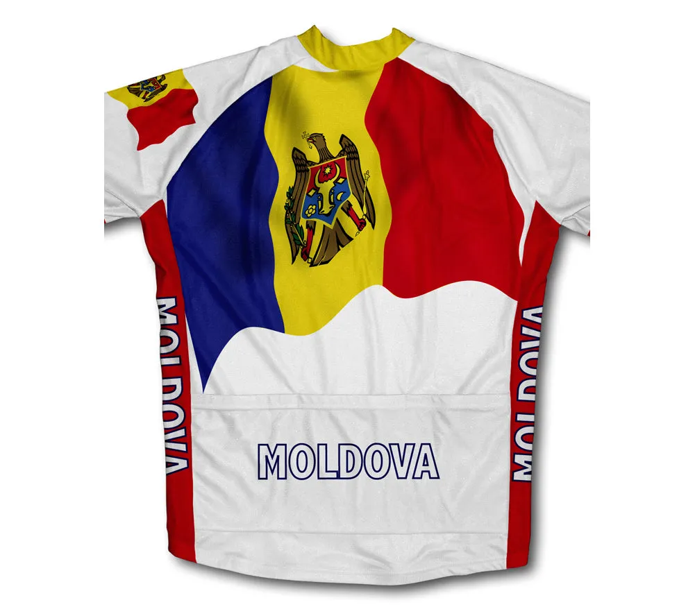 Moldova Flag Winter Thermal Cycling Jersey