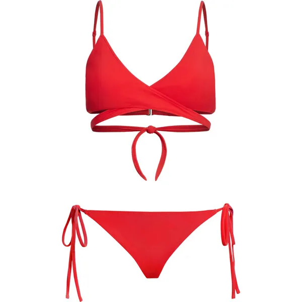 MOLOCO Women's James Bikini Bottom, Red