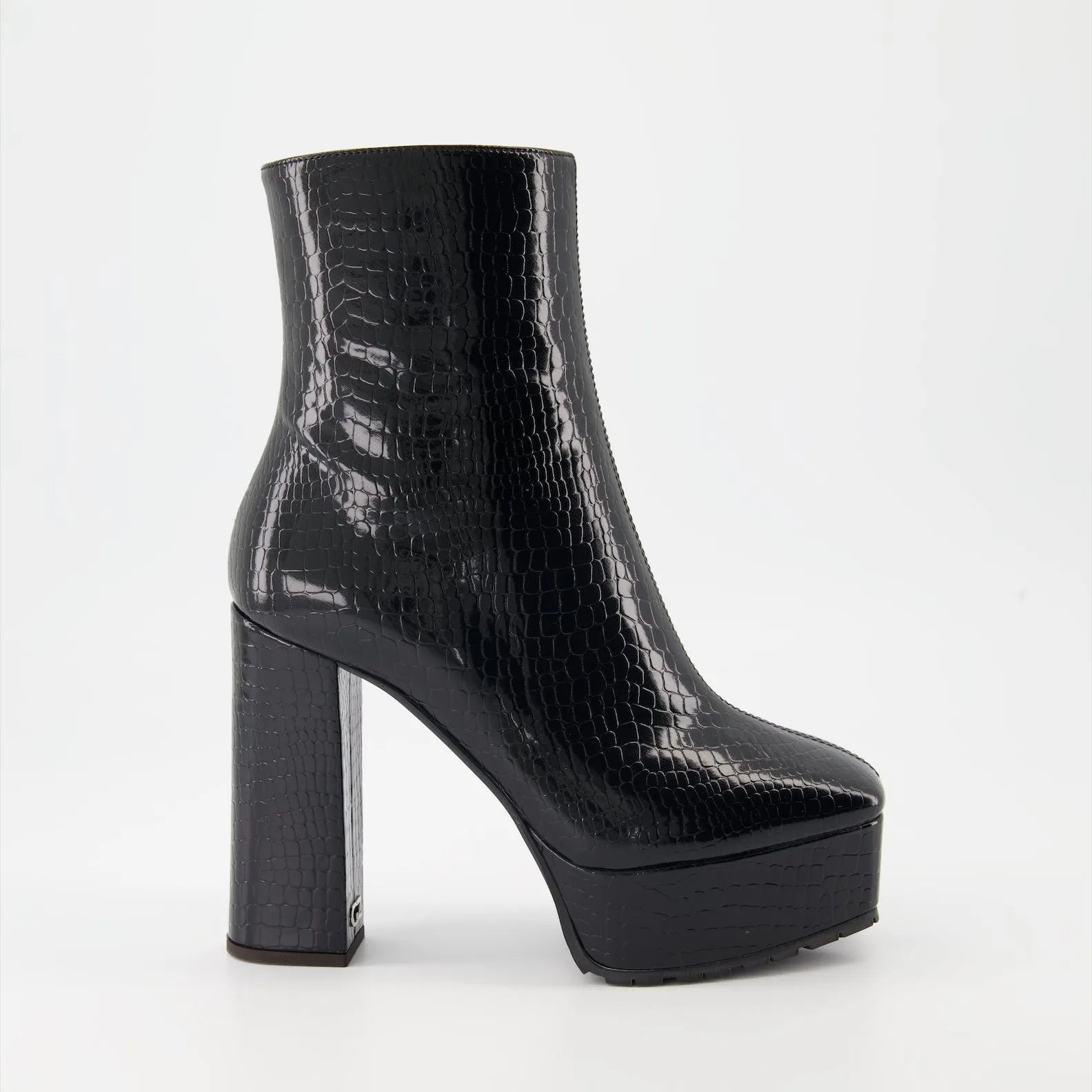 Morgana Croc-Effect Leather Boots
