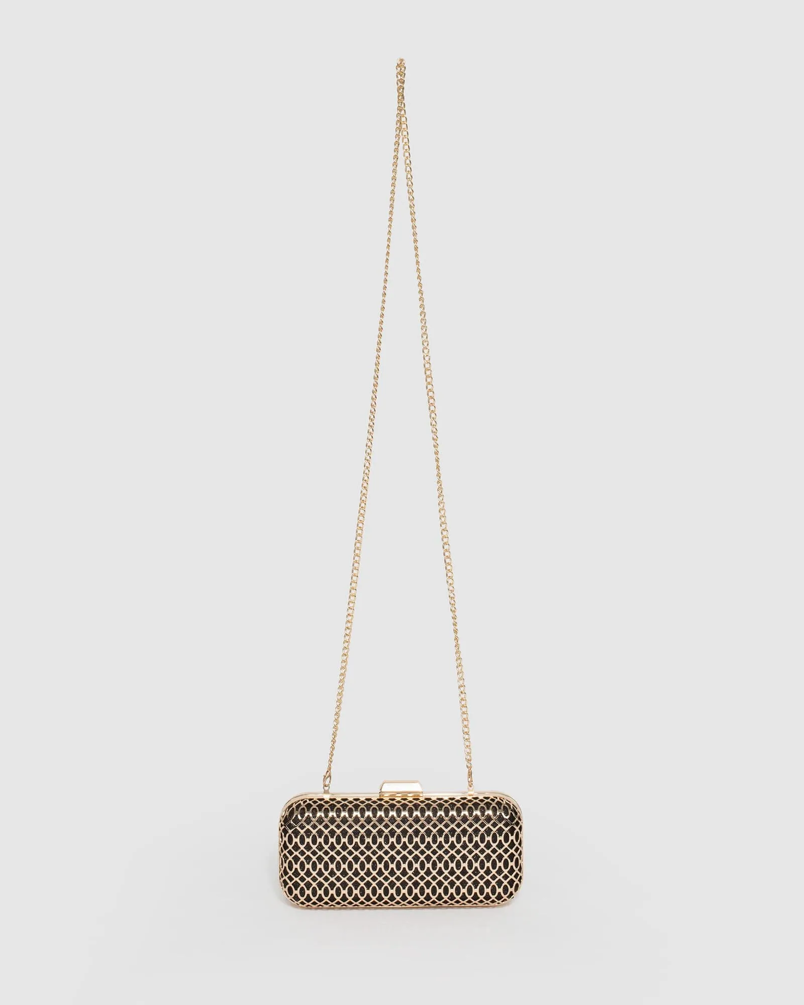 Multi Colour Alana Lattice Clutch Bag