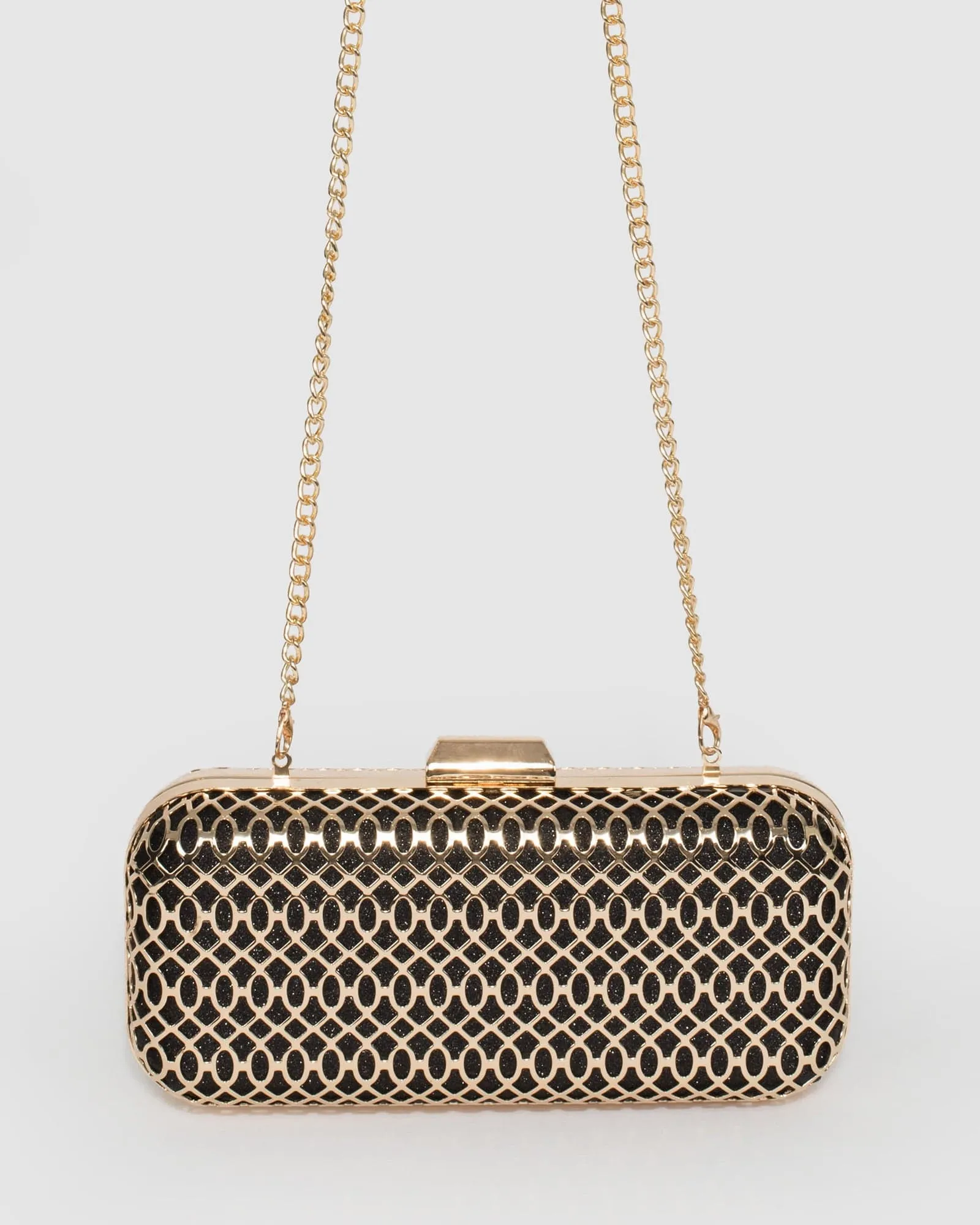 Multi Colour Alana Lattice Clutch Bag