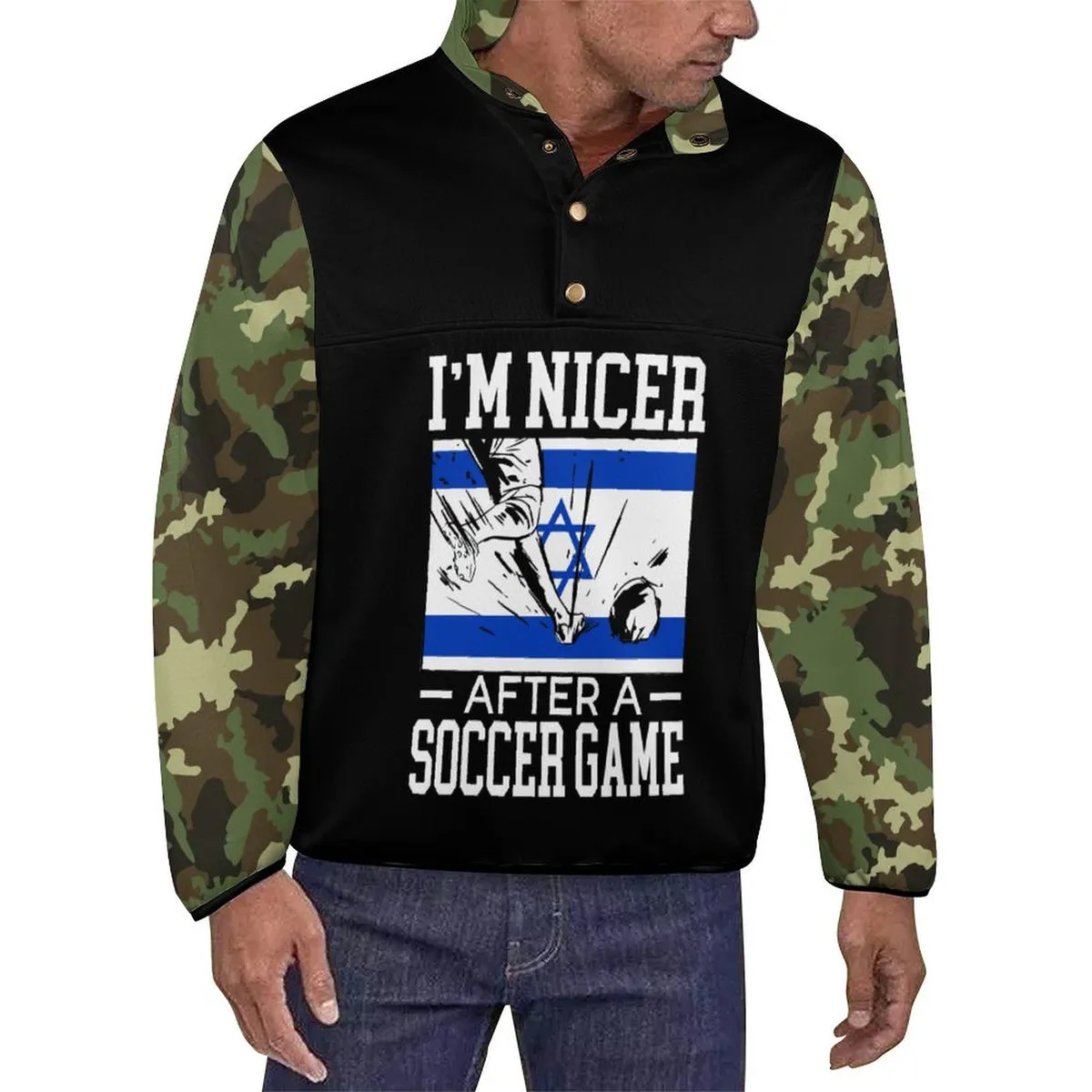 Multi-Image-Druck Herren / Männer Hoodie Kapuzenpullover Kapuzensweatshirt BAL mit Stehkragen mit Fotos Muster Text Logo selbst 