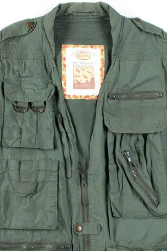 Multi Pocket Olive Hunting Vest