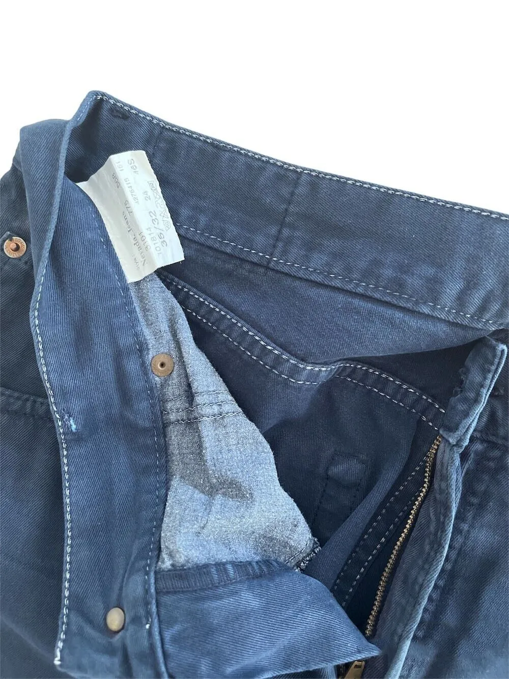 Mustang Nevada Jeans Baggy Relaxed Fit W34 L32 Navy - Pepper Tree London