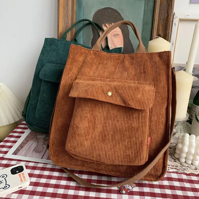 NAPOLI Corduroy Shoulder Bag