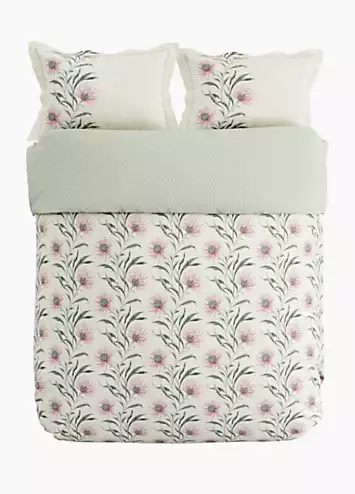 National Trust by Sanderson Catherinae 100% Cotton Percale 180 Thread Count Duvet Cover Set | Kaleidoscope