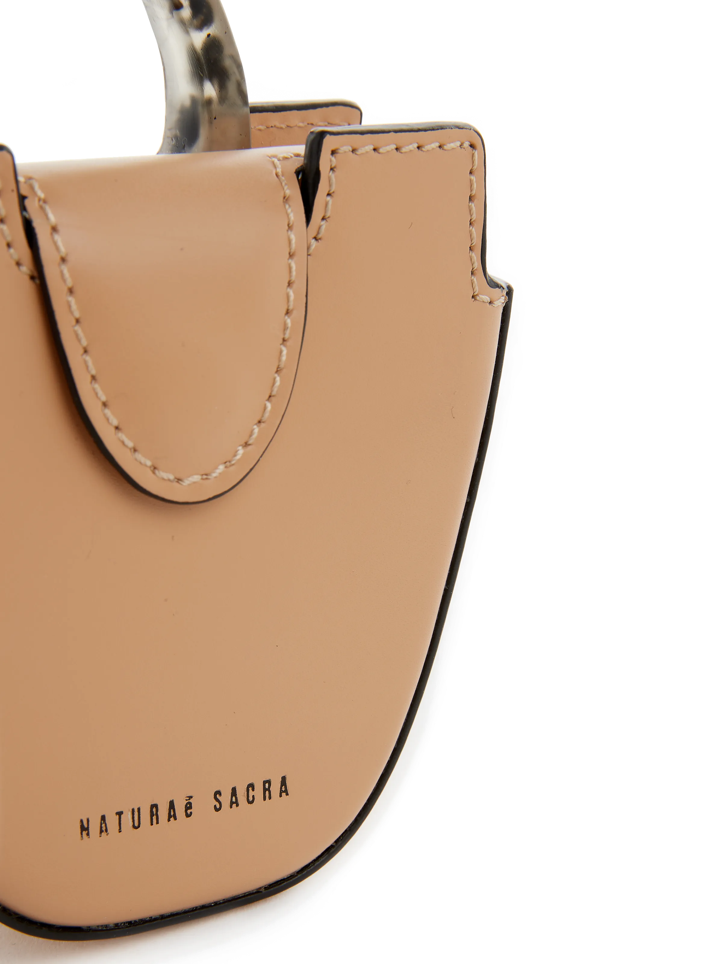 NATURAE SACRA  Ourea leather mini tote bag - Beige