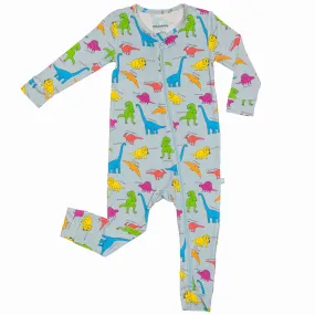 Neon Dinos Bamboo Viscose Romper from macaron + me